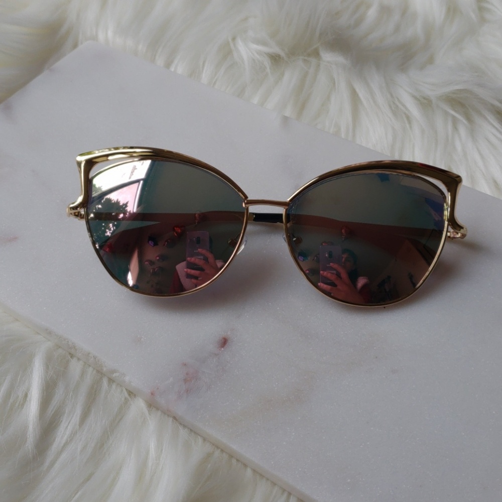 New arrival!🎅 Golden retro cat eye sunglasses - Picture 7 of 7